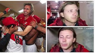 Perú a Rusia 2018: el emotivo llanto del hijo de Ricardo Gareca tras el triunfo (VIDEO)