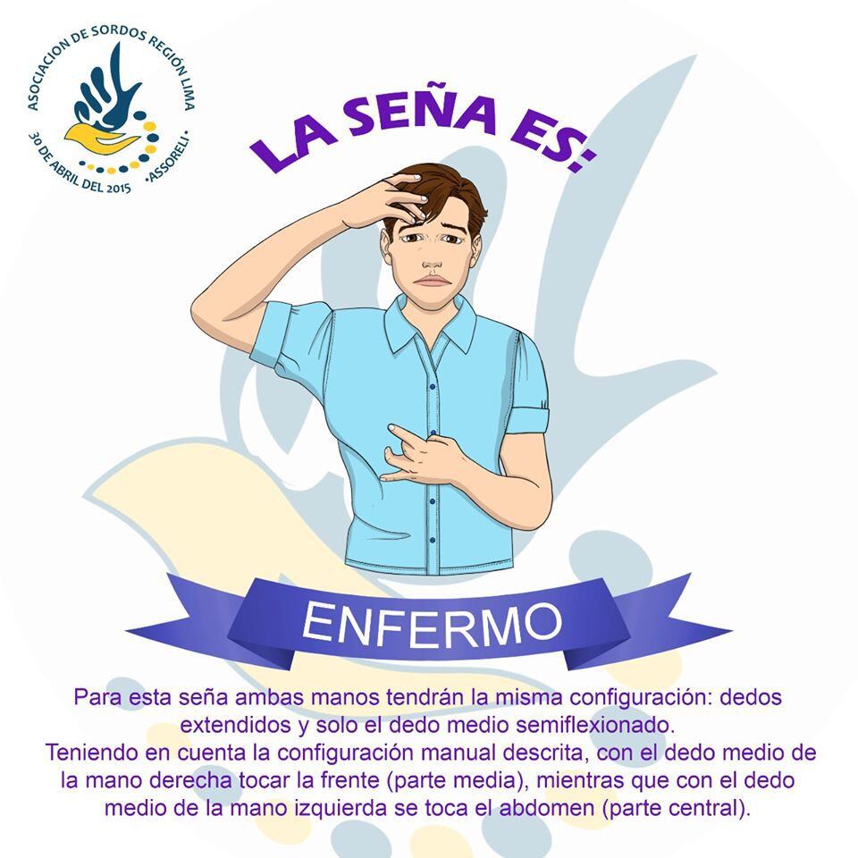 La Asociación de Sordos en Lima comparte mensajes informativos para la comunidad