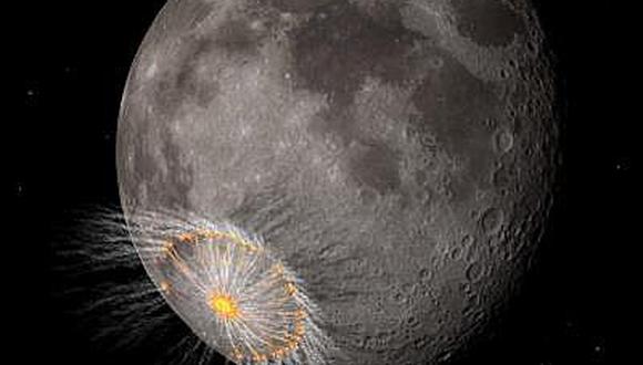 Meteorito de 250 kilómetros creó "mar de la lluvia" de la Luna 