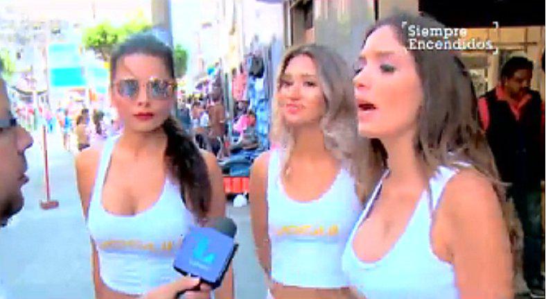 Venezolanas estudian modelaje en Gamarra (VIDEO)