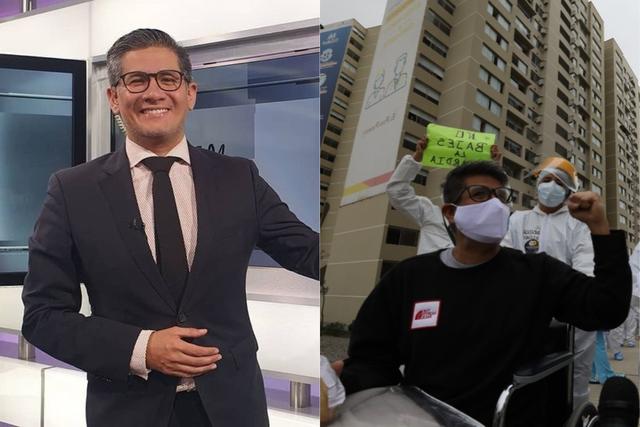 Luego de 9 días de internamiento y 14 días de enfermedad, el periodista deportivo venció la enfermedad. (Foto: EsSalud).