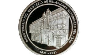 BCR pone en circulación moneda de plata por el bicentenario del Ministerio de Relaciones Exteriores