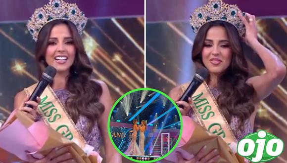 Destruyen a Luciana Fuster tras ganar el Miss Grand Perú 2023. Foto: (América TV).