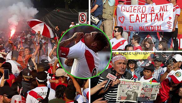 Las mejores imágenes de la marcha por Paolo Guerrero 