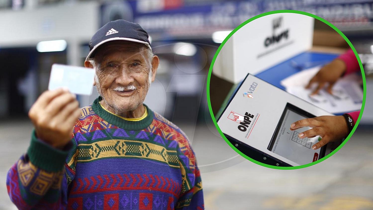 ​Abuelito de 86 años se queja de voto electrónico: "yo no sé cómo se hace"