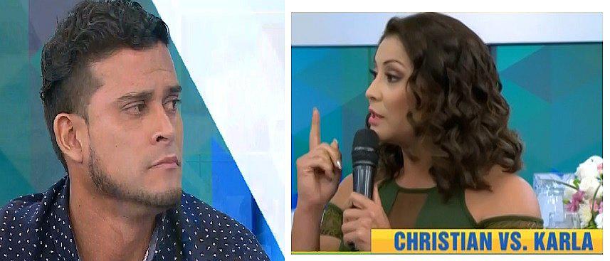 ​Christian Domínguez y Karla Tarazona se vieron cara a cara y ¡en vivo!
