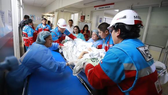 El accidente en Huarochirí dejó 15 heridos. (Foto: Difusión)