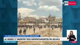 Protestas en Puno: Defensoría reporta al menos 17 muertos durante enfrentamientos en Juliaca 