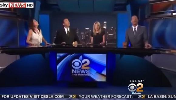 Sismo en California sorprende y espanta a conductores de televisión (VIDEO)