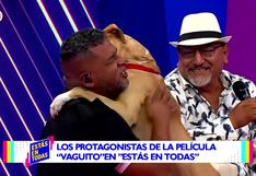 Vaguito visitó el set de Estás en Todas e intentó “besar” a Choca (VIDEO)
