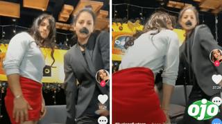 Mario Irivarren se luce con falda de mujer y hace divertido Tik Tok con Luciana Fuster | VIDEO