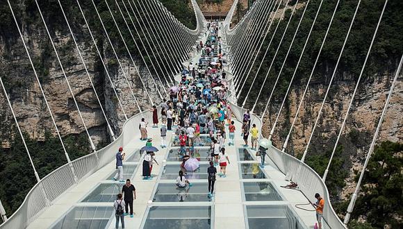 ​China: Así es el puente de vidrio más largo y alto del mundo