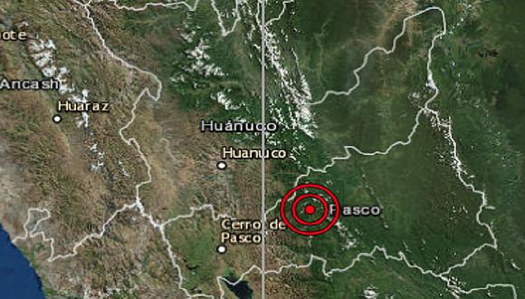 Sismo de 4.1 grados se registra en Oxapampa y asusta a la población
