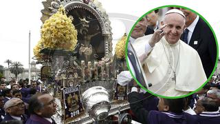 Papa Francisco envía saludos a peruanos por procesión del Señor de los Milagros 