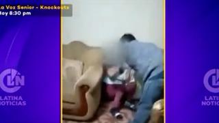 Anciana sufrió fractura del brazo al defender a vecina agredida por su esposo | VIDEO