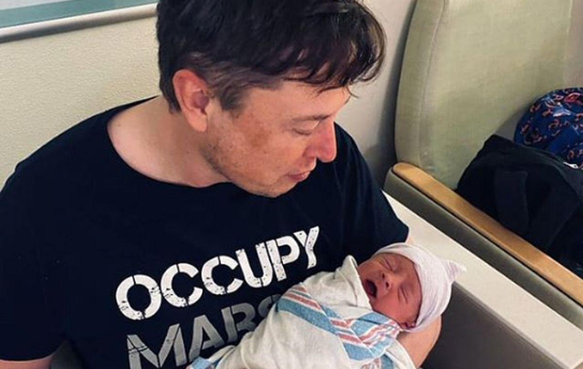 Elon Musk presenta a su bebé en las redes sociales (Foto: Instagram de Elon Musk)