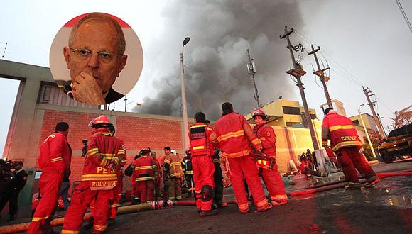 PPK triste tras muerte de bomberos en incendio en El Agustino 