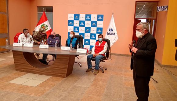 Arequipa: monseñor anuncia que planta de oxígeno donada a la región la administrará el Seguro Social (Foto difusión).