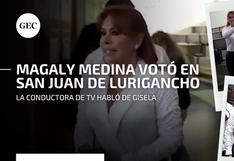 Elecciones regionales y municipales 2022: Magaly Medina acude a su centro de votación en La Molina