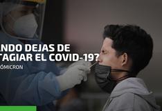 Ómicron: ¿Cuándo dejas de contagiar el COVID-19?