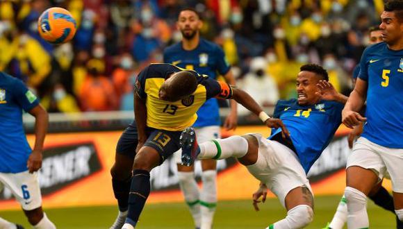 Ecuador y Brasil empataron 1-1 en Quito por las Eliminatorias. (Foto: AFP)