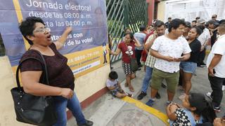 Elecciones 2020: caos en locales durante los últimos minutos por votantes tardones│FOTOS