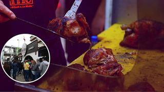 Locura por el Día del Pollo a la Brasa: Comensales hicieron largas colas para comer plato bandera│VIDEO