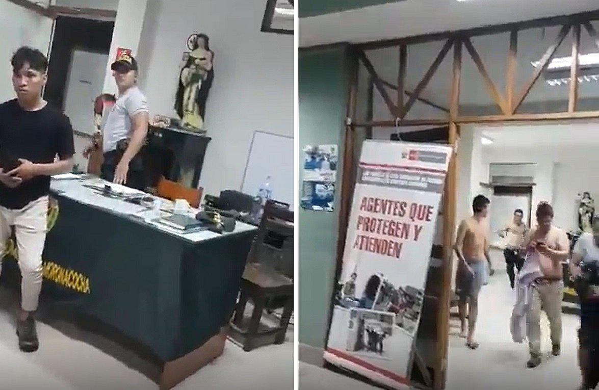 Terremoto en Loreto: Policías y detenidos salen corriendo de comisaría | VIDEO