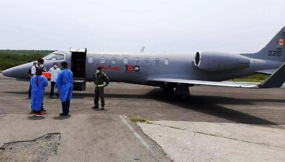 Avión de la FAP recogió muestras de posibles casos de COVID-19 tomadas en Cajamarca y Amazonas.