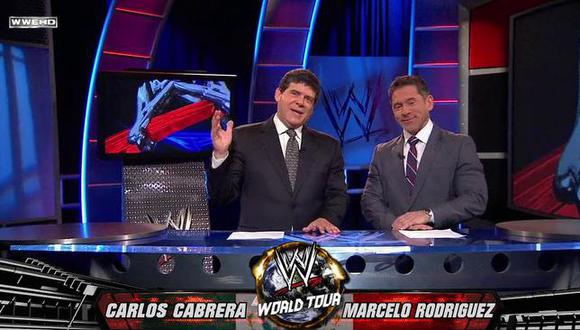Carlos Cabrera fue despedido y dejará las transmisiones de la WWE. (Foto: Captura WWE)