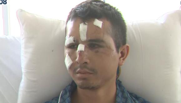 Suboficial de la PNP resultó herido junto a otros agentes en un enfrentamiento con manifestantes en Andahuaylas. (Captura: Canal N)
