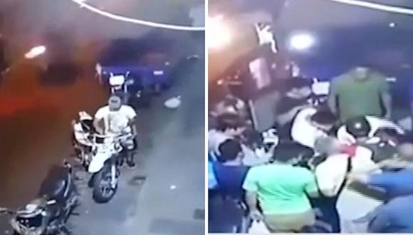 Descubren a ladrón intentando llevarse una moto y lo dejan hasta sin zapatos |VIDEO