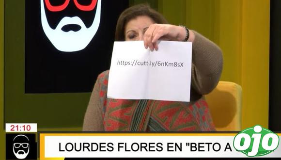 Lourdes Flores Nano se vuelve viral en redes sociales. (Foto: (Captura/Willax TV).