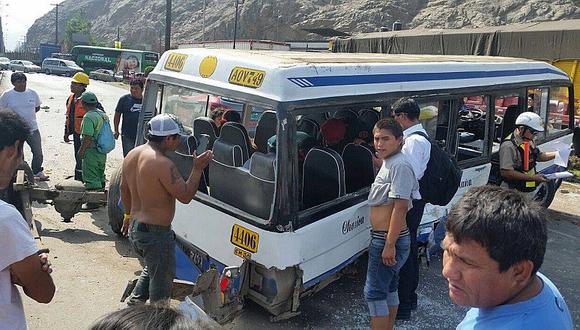 Chaclacayo: 7 heridos deja accidente de tránsito en la Carretera Central [FOTOS]