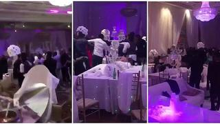 Twitter: expareja hace algo imperdonable y boda termina en “batalla campal” (VIDEO)