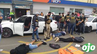 Los Olivos: frustran asalto a Banco de Crédito BCP y captura a tres delincuentes | VIDEO