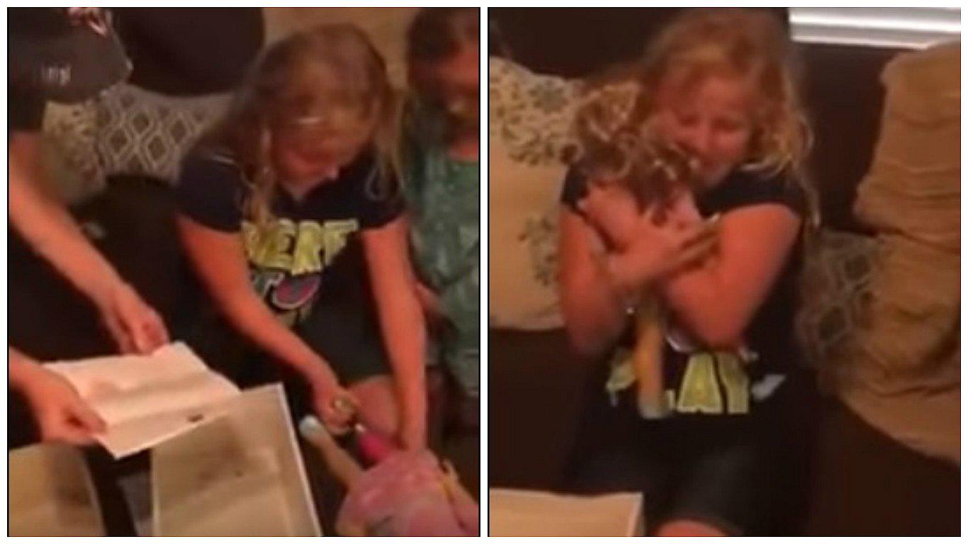 ​YouTube: la emotiva reacción de una niña cuando recibe una muñeca sin pierna [VIDEO]