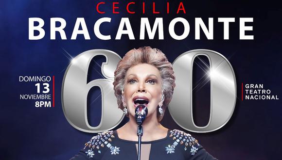 Cecilia Bracamonte celebrará sus Bodas de Diamante  en el Gran Teatro Nacional. (Foto: Instagram)