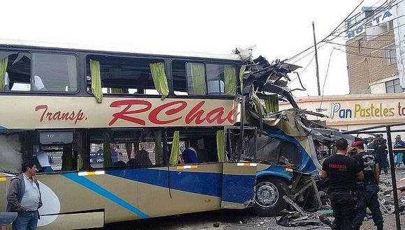 La Libertad: Seis muertos deja choque de bus interprovincial contra vivienda [FOTOS]