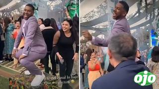 ‘Giselo’ pasa roche en evento de gala al ser bajado de la mesa por gerente de América TV