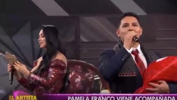 Pamela Franco y Néstor Villanueva interpretaron "Isabella, mujer enamorada". (Foto: Captura América TV).