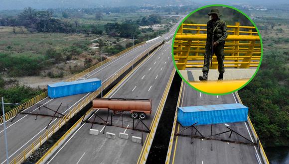 Militares venezolanos bloquean frontera con Colombia por donde llegará la ayuda humanitaria