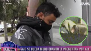 La reacción de Said Palao cuando le preguntan sobre apasionados besos con Alejandra Baigorria | VIDEO