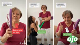 Abuelita hace tutorial sobre el “Chancletazo” y se viraliza en Tik Tok | VIDEO 