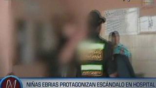Arequipa: Niñas ebrias protagonizan escándalo en hospital [VIDEO]
