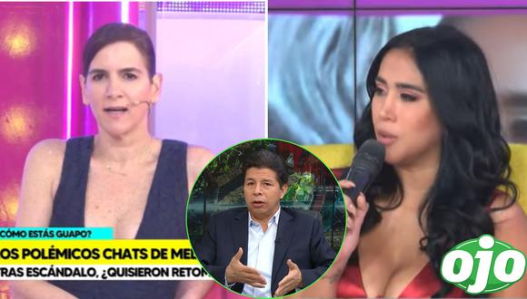 Gigi Mitre compara a Melissa Paredes con Pedro Castillo. Foto: (Willax TV | TV Perú).