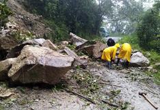 Rocas gigantes bloquearon vía a Machu Picchu tras intensa lluvia | FOTOS