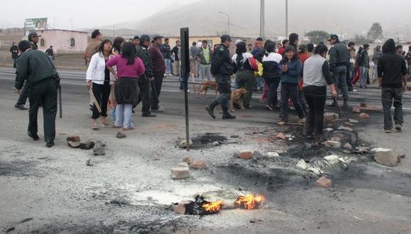 PNP impidió bloqueo de Panamericana Sur por manifestantes en contra de proyecto minero 