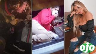 Paula Manzanal y sus amigas parodian escena de Yahaira escondida en maletera | VIDEO 