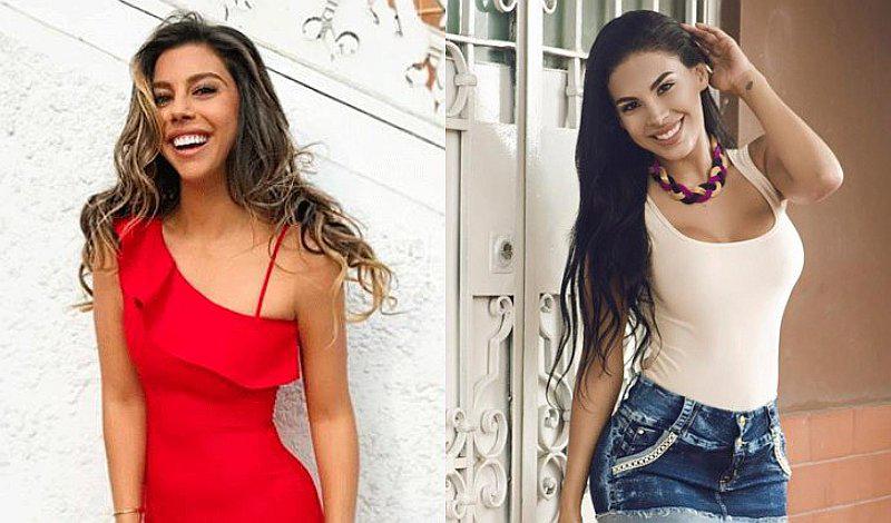 Alondra García y Stephanie Valenzuela posan en diferentes estilos de falda
